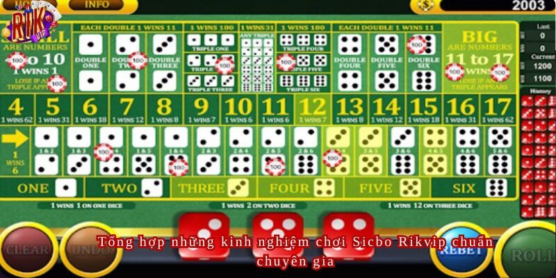 Tổng hợp những kinh nghiệm chơi Sicbo Rikvip chuẩn chuyên gia